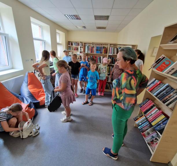 Vaikų vasaros užimtumas Vilkijos bibliotekoje