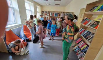 Vaikų vasaros užimtumas Vilkijos bibliotekoje