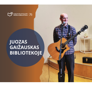 Juozas Gaižauskas bibliotekoje