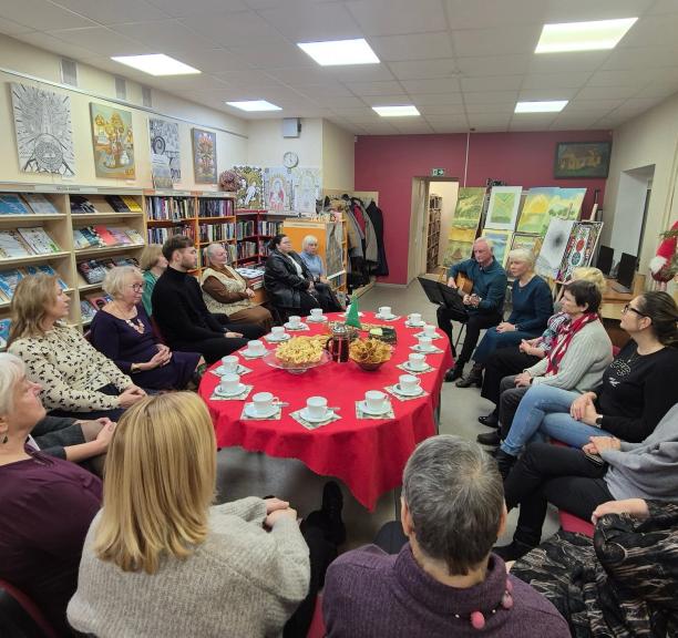 Šventinis gruodžio mėnesio šurmulys Domeikavos bibliotekoje