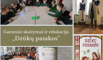 Garsiniai skaitymai ir edukacija „Dzūkų pasakos“ Kulautuvos bibliotekoje