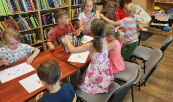 Vaikų vasaros užimtumas Vandžiogalos bibliotekoje