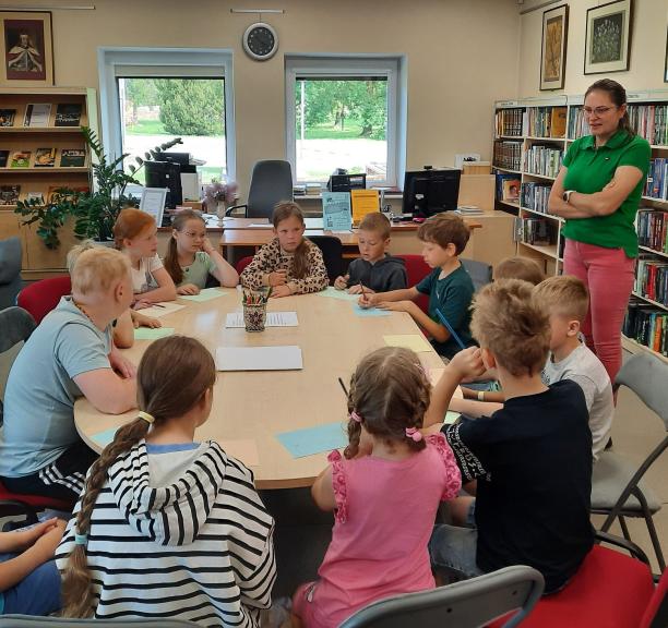 Vaikų vasaros užimtumas Domeikavos bibliotekoje