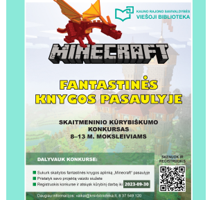 Kūrybiškumo išbandymas „Minecraft“ aplinkoj