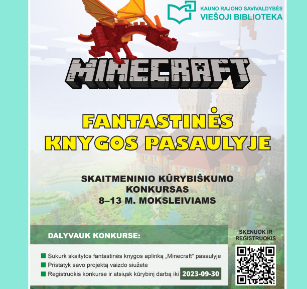 Kūrybiškumo išbandymas „Minecraft“ aplinkoj