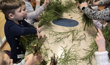 Gruodis Zapyškio bibliotekoje 