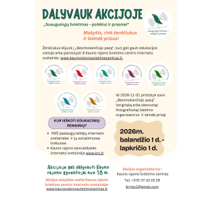 „Suaugusiųjų švietimas – polėkiui ir prasmei“: akcija grįžta!