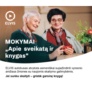 ELVIS garsinių knygų autobusas atvyksta į Šlienavą, Piliuoną, Vandžiogalą, Eigirgalą