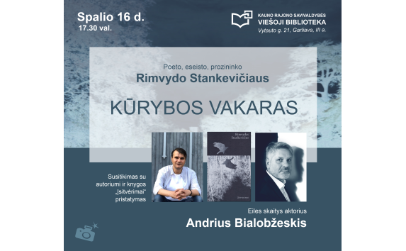 Poeto Rimvydo Stankevičiaus kūrybos vakaras