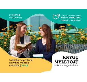 Nemokami klubai suaugusiesiems: kviečiame Jus!