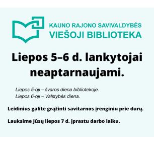 Bibliotekos darbo laikas