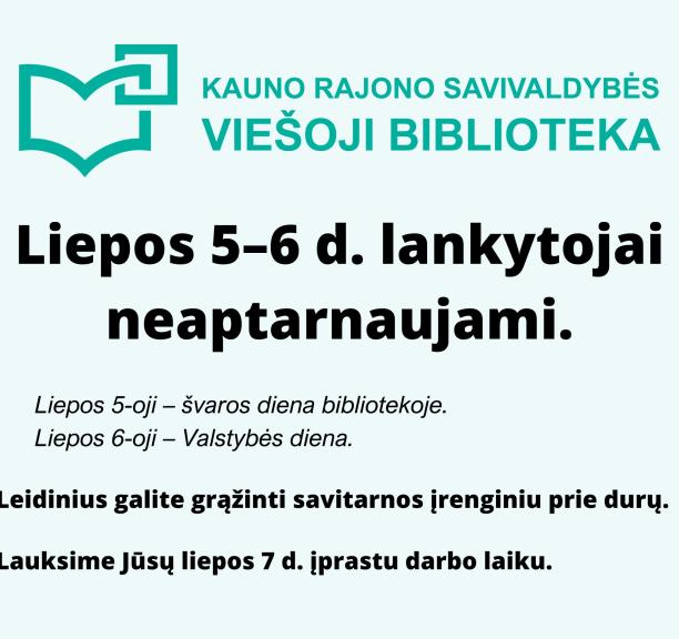 Bibliotekos darbo laikas