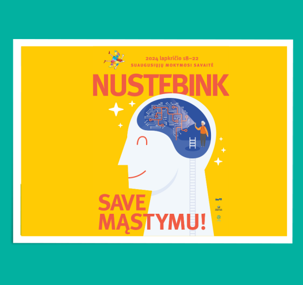 2024 metų suaugusiųjų mokymosi savaitė „Nustebink save mąstymu!“