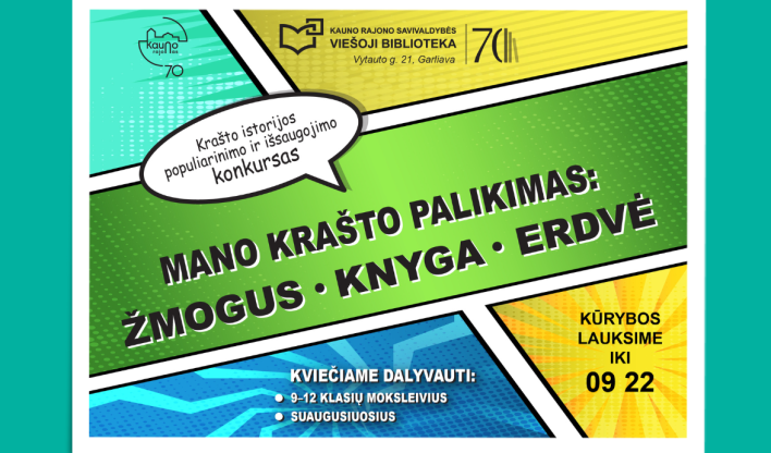 Kurk, filmuok, laimėk! „Mano krašto palikimas: žmogus, knyga, erdvė“