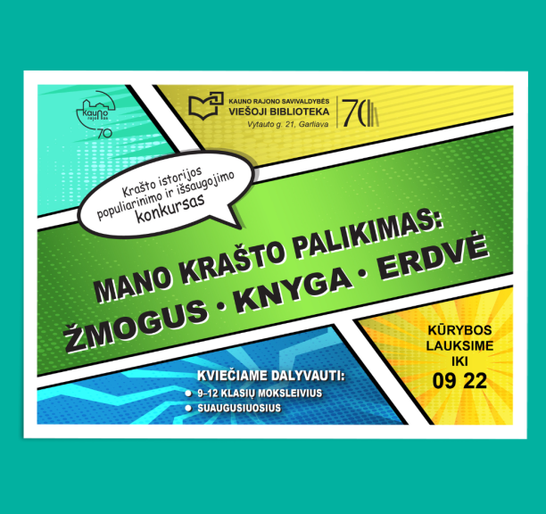 Kurk, filmuok, laimėk! „Mano krašto palikimas: žmogus, knyga, erdvė“