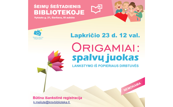 Origamiai: spalvų juokas