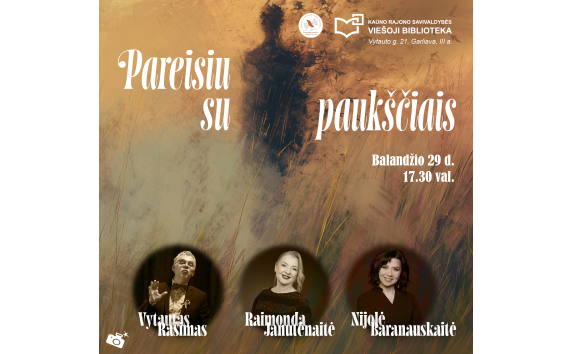 Literatūrinė-muzikinė programa „Pareisiu su paukščiais“