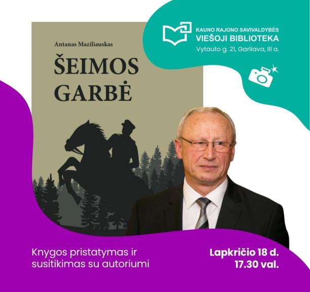Antano Maziliausko knygos „Šeimos garbė“ pristatymas