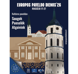 Leiskitės į kultūros paveldo pažinimo kelionę! Europos paveldo dienos artėja!
