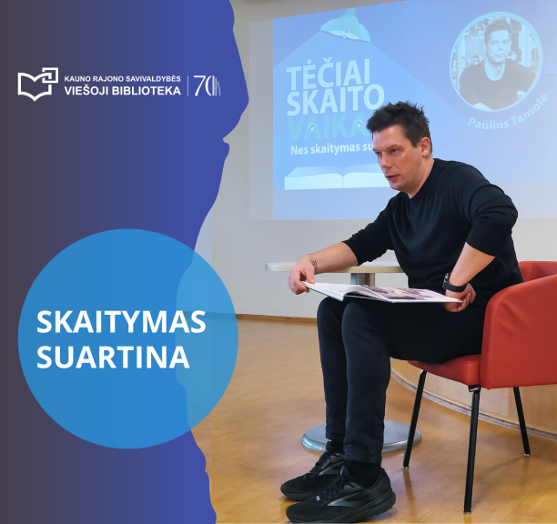 Iniciatyva „Tėčiai skaito vaikams“ – mūsų bibliotekoje