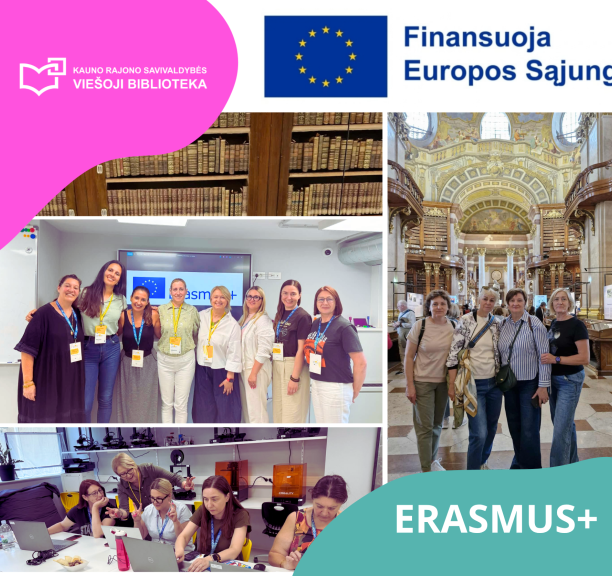 „Erasmus+“ projektas atveria naujas galimybes Kauno rajono savivaldybės viešosios bibliotekos lankytojams