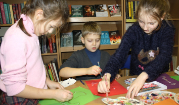 Meninis taškavimas Ilgakiemio bibliotekoje