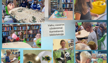 Vaikų vasaros užimtumas Karmėlavos bibliotekoje