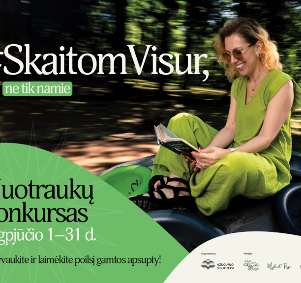 Nuotraukų konkursas: Skaitom visur, ne tik namie